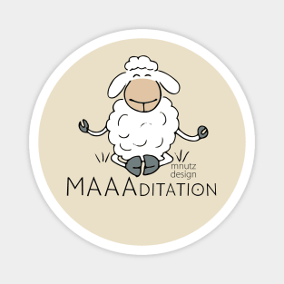 Sheep - wordplay - Meditation Magnet